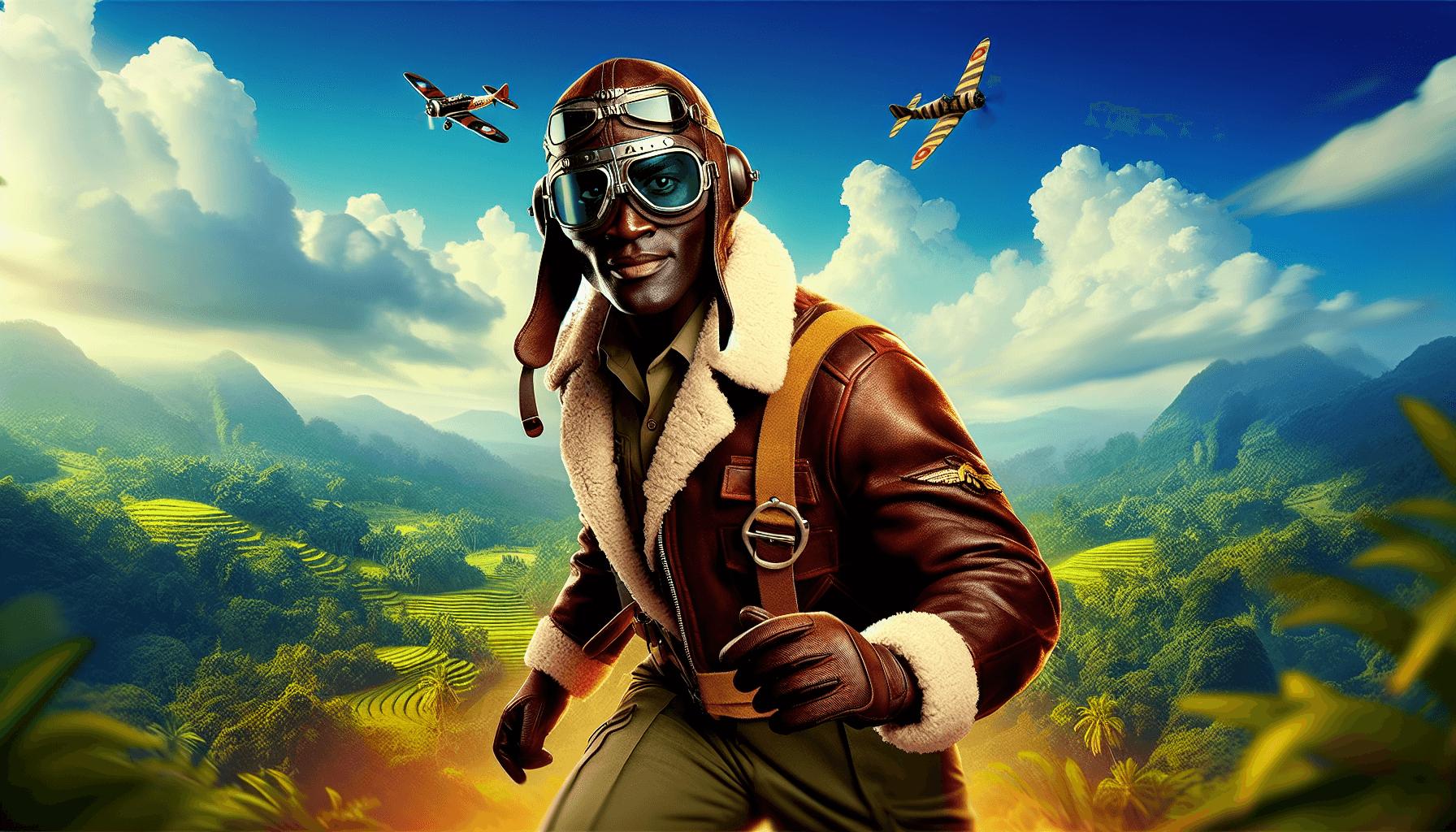 Captain Elias with Aircraft