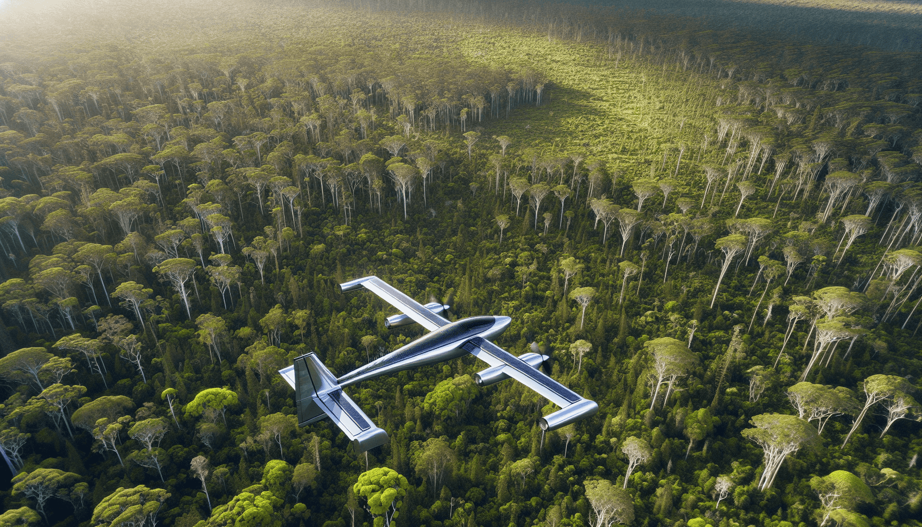 Forest viewed from above