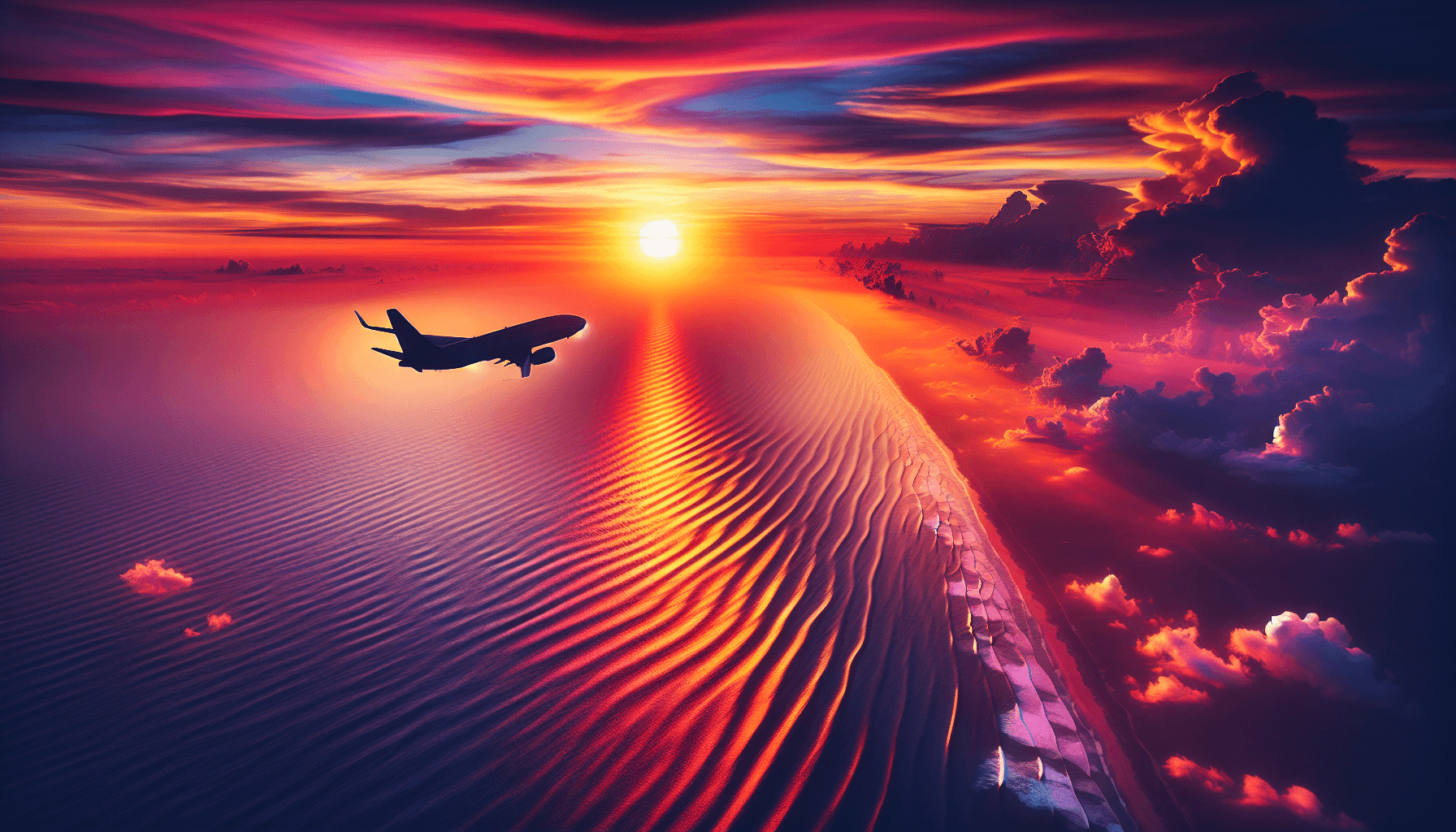 Ocean view from sky