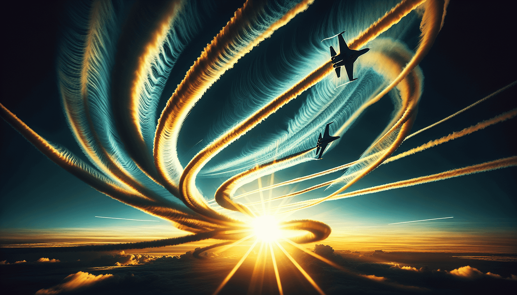 Dogfight in the sky
